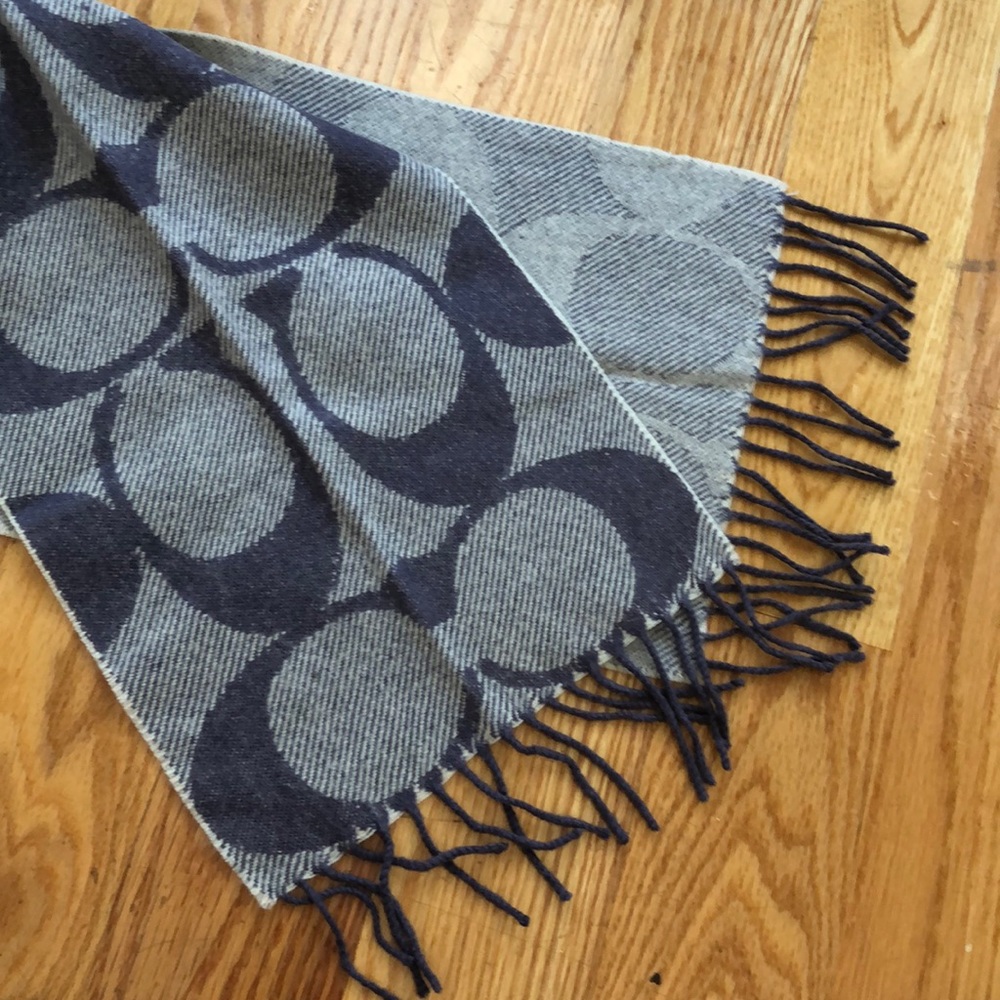 Coach wool cashmere scarf